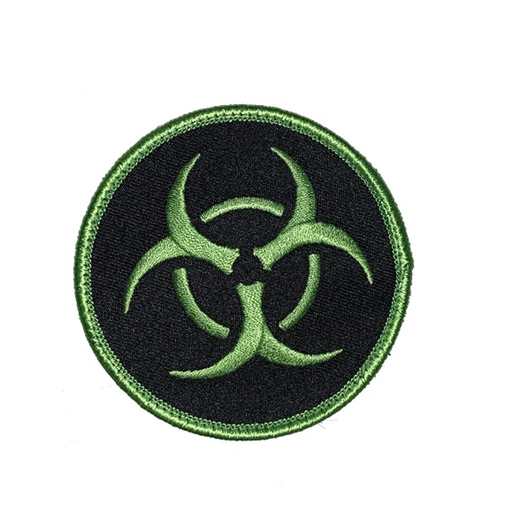 ÉCUSSON BRODÉ ET VELCRO BIOHAZARD